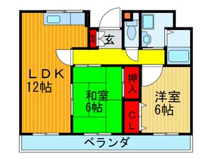 リヴェ－ル深野の物件間取画像